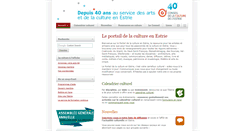 Desktop Screenshot of cultureestrie.org