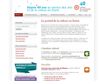 Tablet Screenshot of cultureestrie.org
